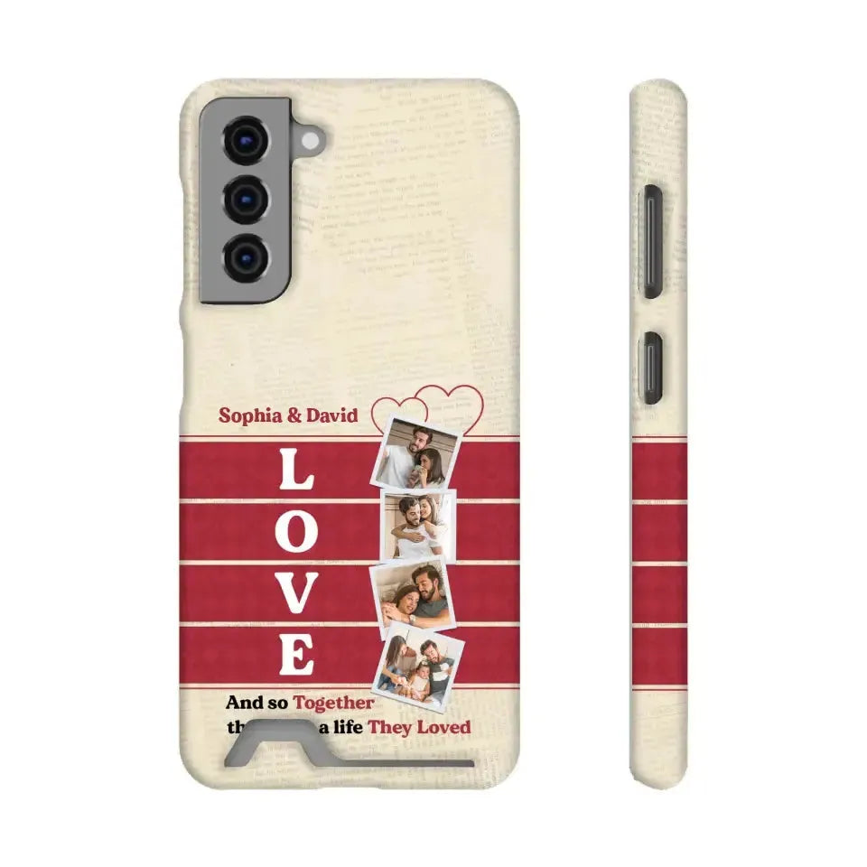 Together They Build The Life They Love - Personalized Samsung Tough Phone Case