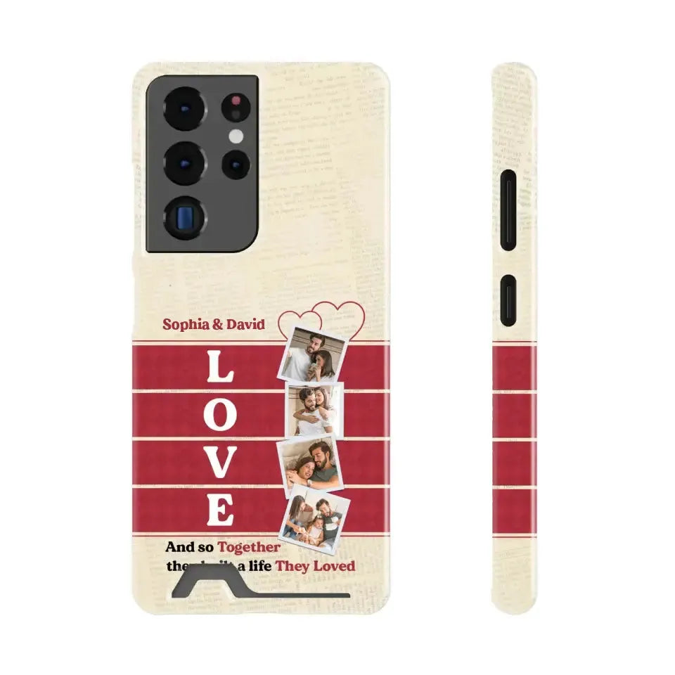 Together They Build The Life They Love - Personalized Samsung Tough Phone Case