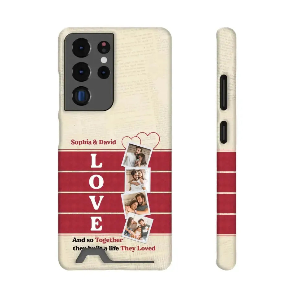 Together They Build The Life They Love - Personalized Samsung Tough Phone Case