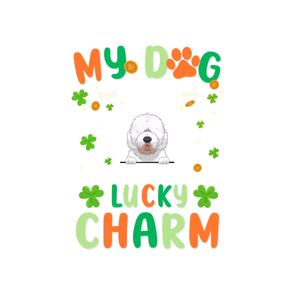 My Dog Is My Lucky Charm - Custom Name - Personalized Gifts for Dog Lovers - Unisex Sweater