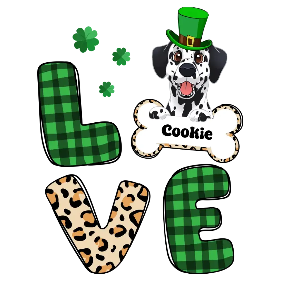 Dog Lover, Patrick's Day - Custom Name - Personalized Gifts For Dog Lovers - Unisex T-Shirt