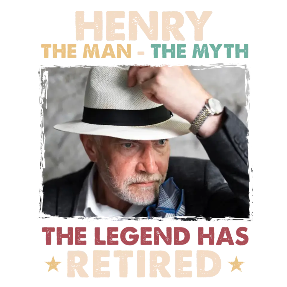 The Legend Has Retired - Personalized Gifts For Dad - Unisex T-shirt