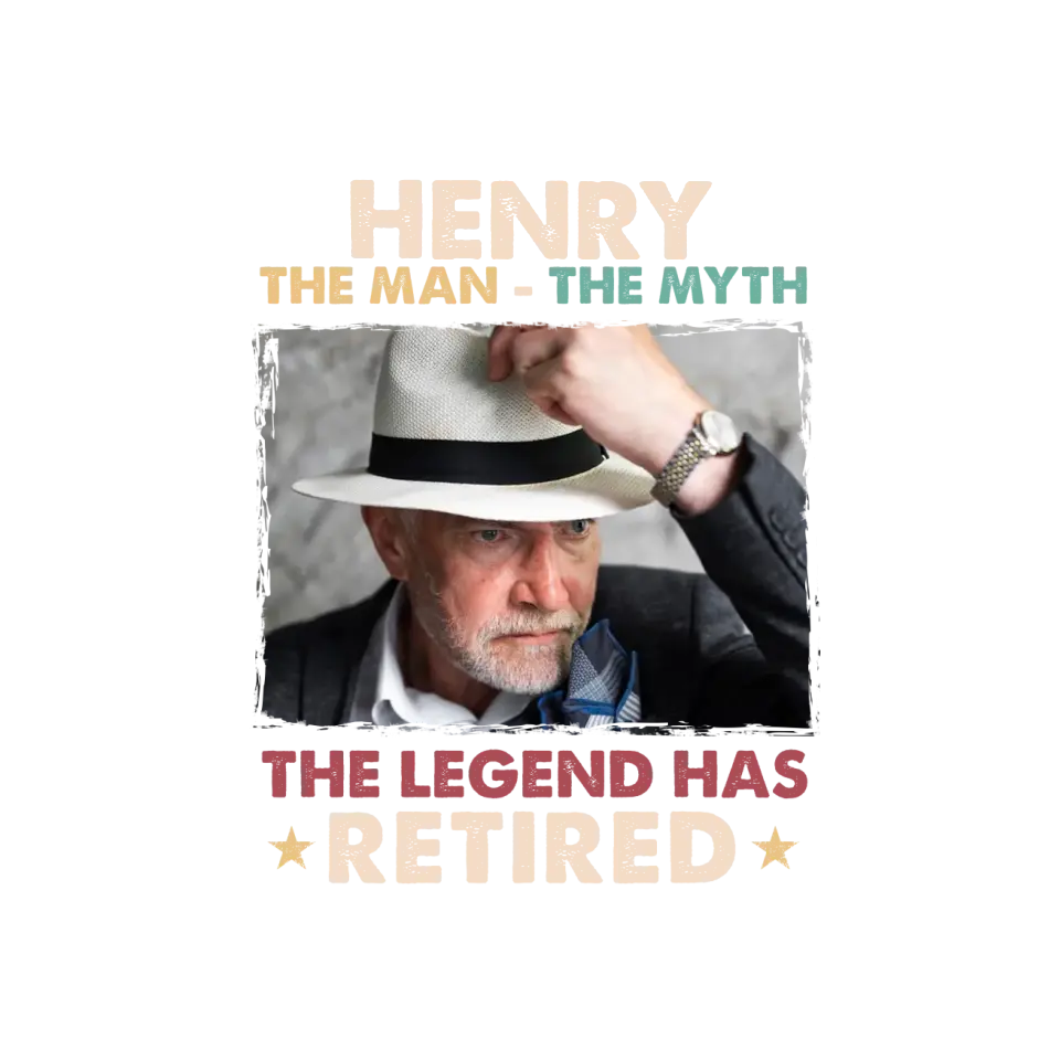 The Legend Has Retired - Personalized Gifts For Dad - Unisex T-shirt