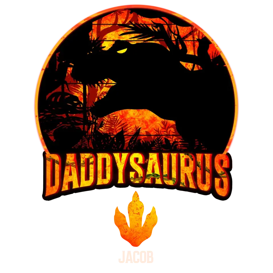 Daddysaurus - Personalized Gifts For Dad - Unisex Hoodie