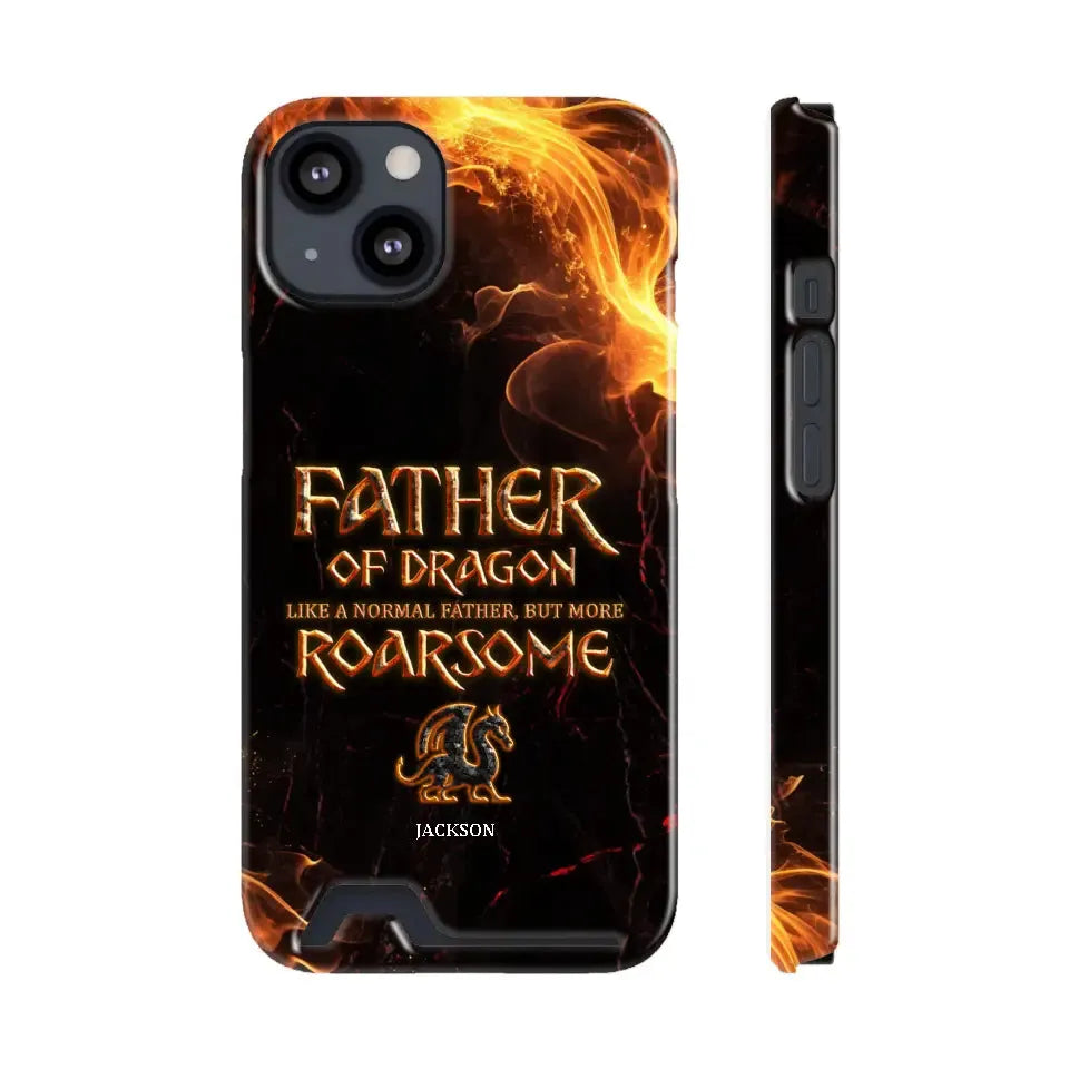 Father Of Dragon - Personalized Gifts For Dad - iPhone Tough Phone Case