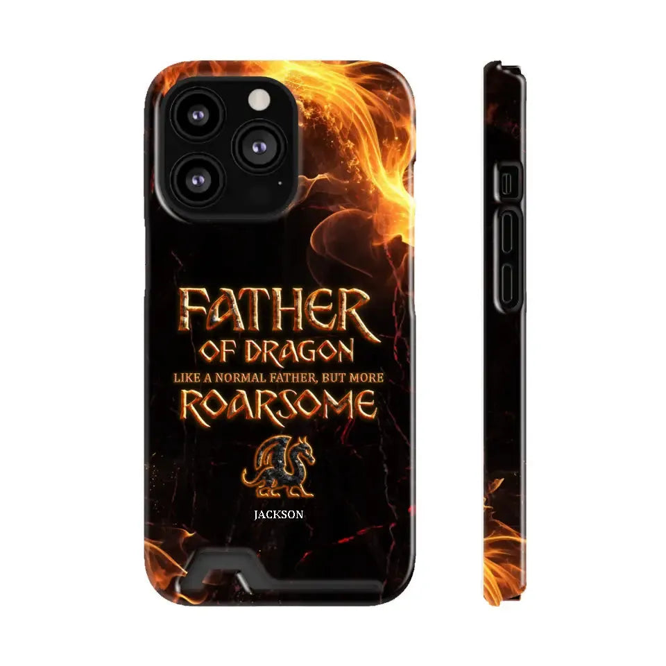 Father Of Dragon - Personalized Gifts For Dad - iPhone Tough Phone Case