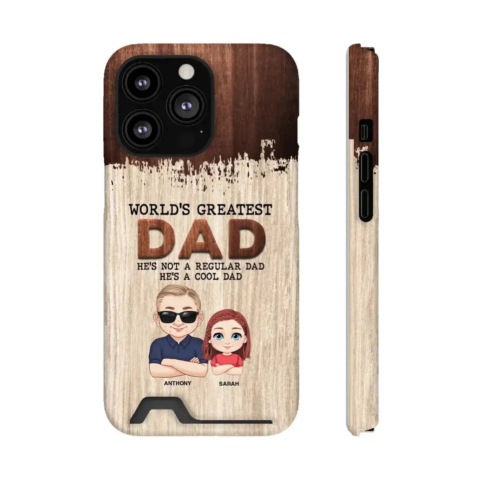 He's Not A Regular Dad - Personalized Gifts For Dad - iPhone Tough Phone Case