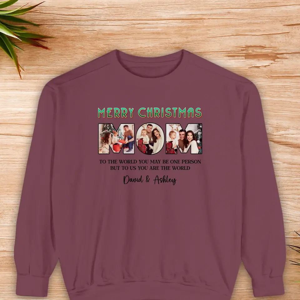 Merry Christmas Mommy - Custom Name - Personalized Gifts For Mom - Family Sweater