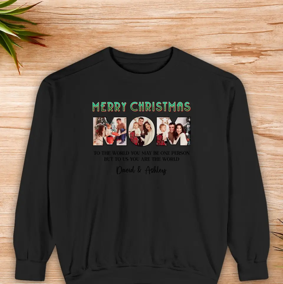 Merry Christmas Mommy - Custom Name - Personalized Gifts For Mom - Family Sweater