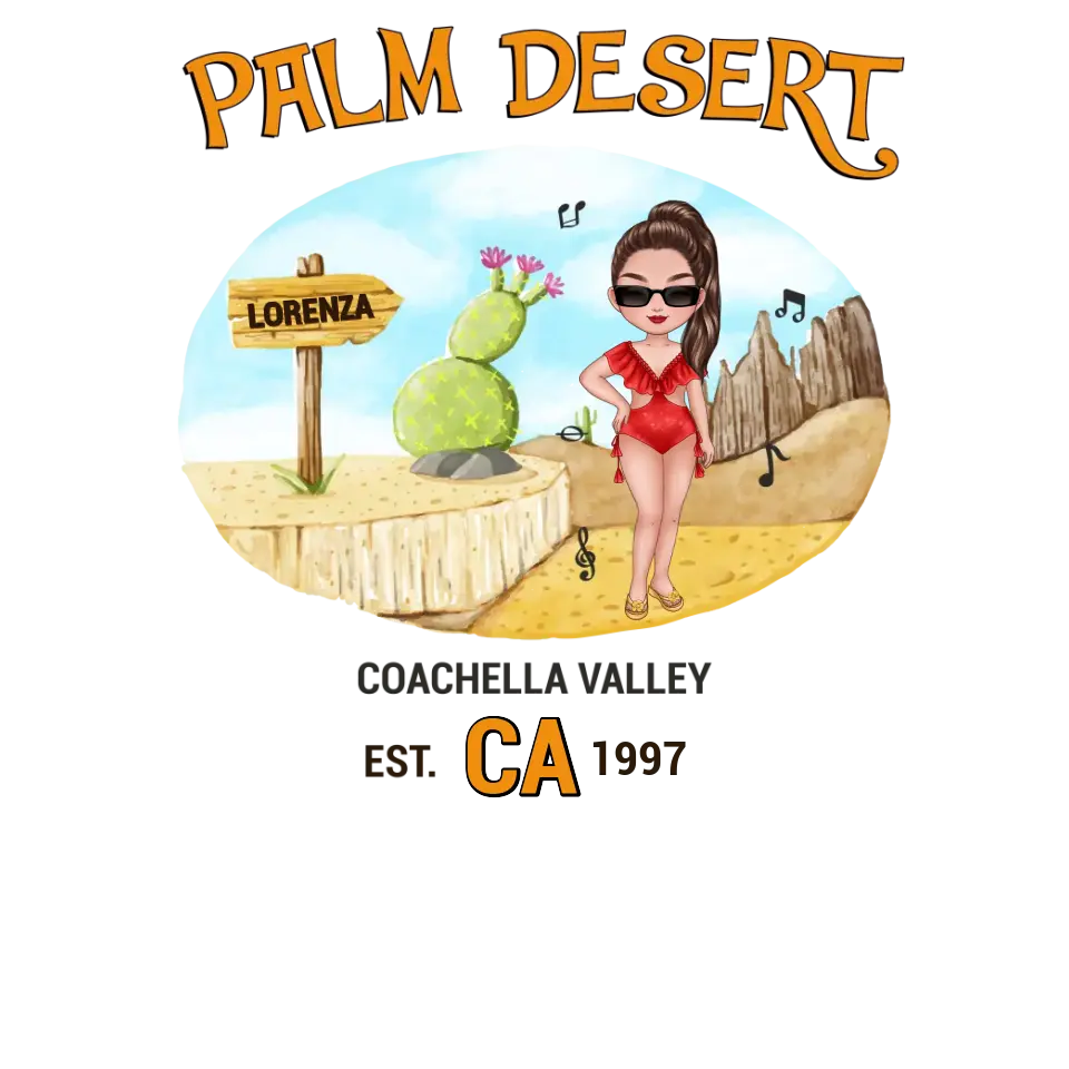 Coachella Palm Desert - Personalized Gifts For Her - Unisex Sweater