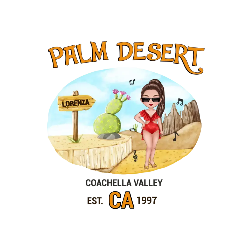 Coachella Palm Desert - Personalized Gifts For Her - Unisex Sweater