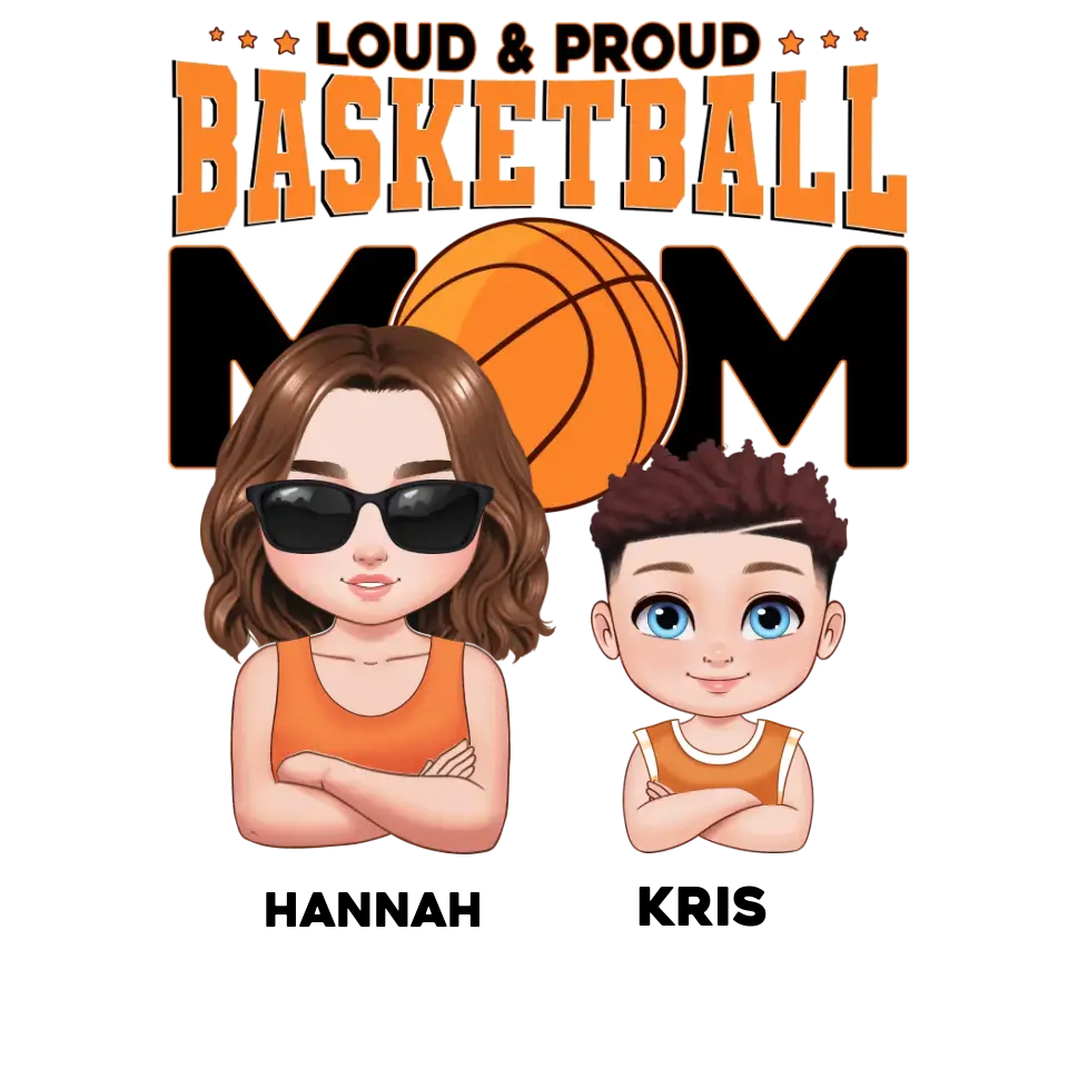 Basketball Mom - Custom Name - Personalized Gifts For Mom - Sweater