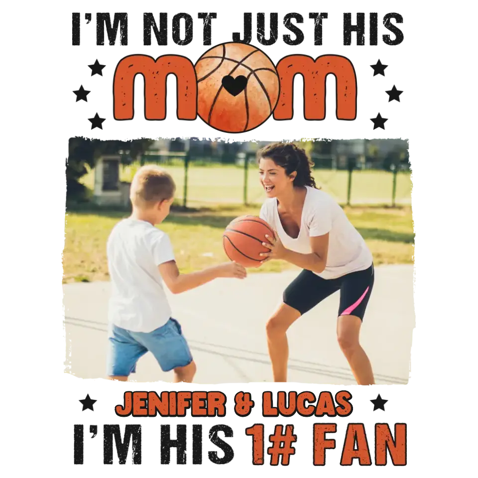 I'm Not Just His Mom  - Custom Photo - Personalized Gifts For Mom - Hoodie