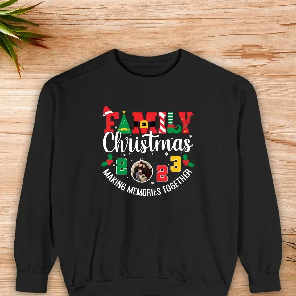 Family Christmas 2023 - Custom Photo - Personalized Gifts For Family - Family Sweater