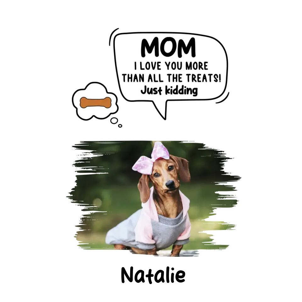 Pet Just Kidding Photo - Custom Photo - Personalized Gift For Dog Lovers - Unisex Hoodie