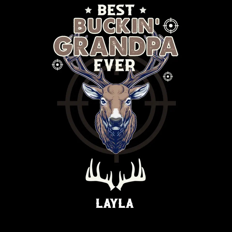 Best Bucking' Grandpa Ever - Personalized Gifts For Grandpa - Unisex Sweater