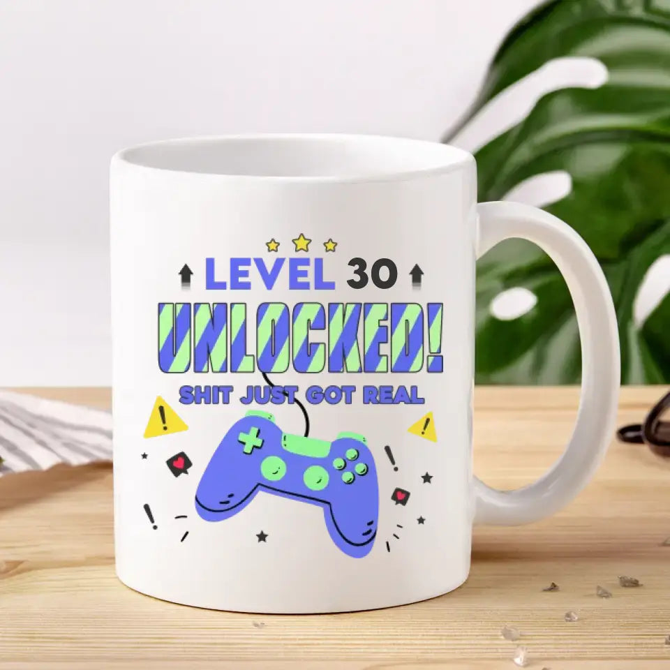 Level Unlocked ! - Custom Photo - Personalized Gifts For Mom - Mug