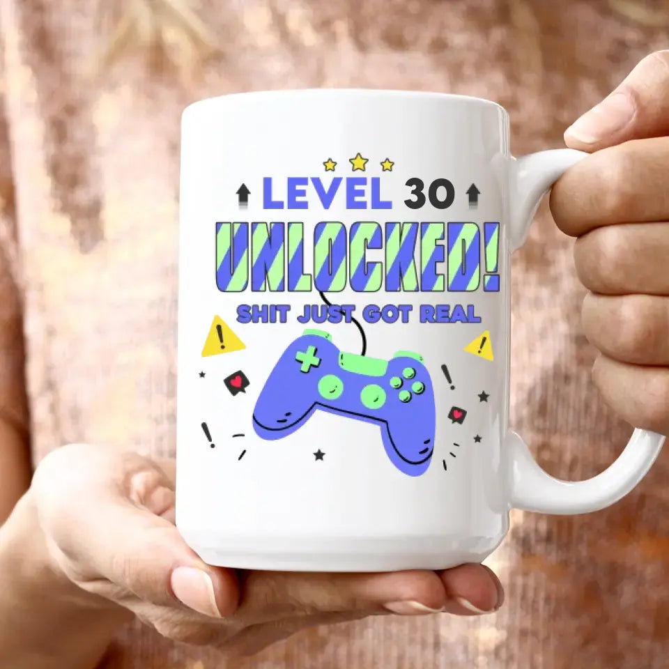 Level Unlocked ! - Custom Photo - Personalized Gifts For Mom - Mug