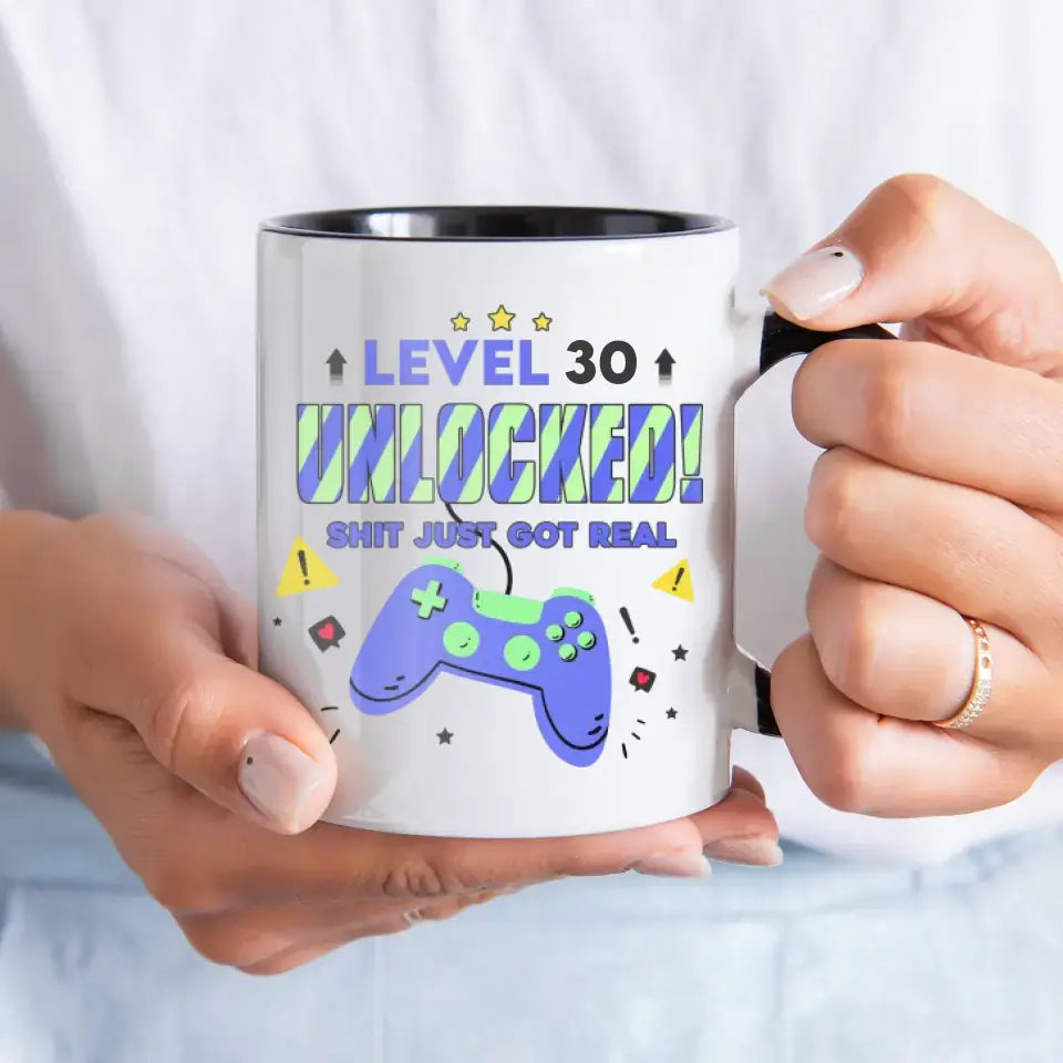 Level Unlocked ! - Custom Photo - Personalized Gifts For Mom - Mug