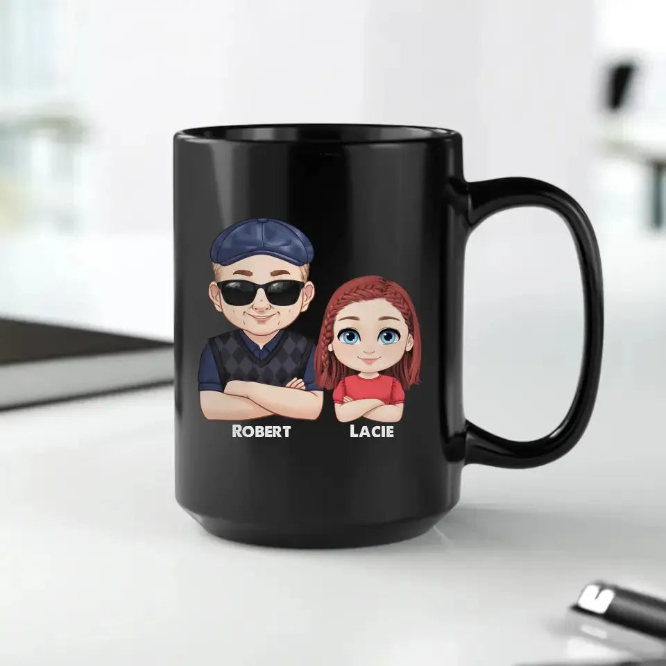 Promoted To Grandpa - Personalized Gifts For Grandpa - Mug