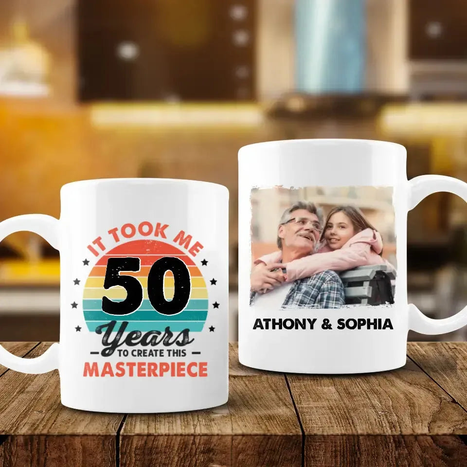 It Took Me 50 Years - Custom Photo - Personalized Gifts For Grandpa - Mug