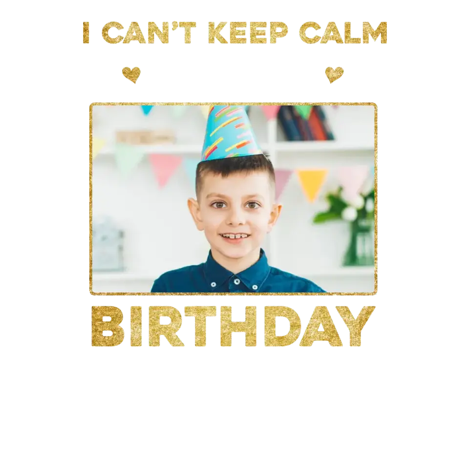 It's My Son's Birthday - Custom Photo - Personalized Gifts For Son - Family T-Shirt