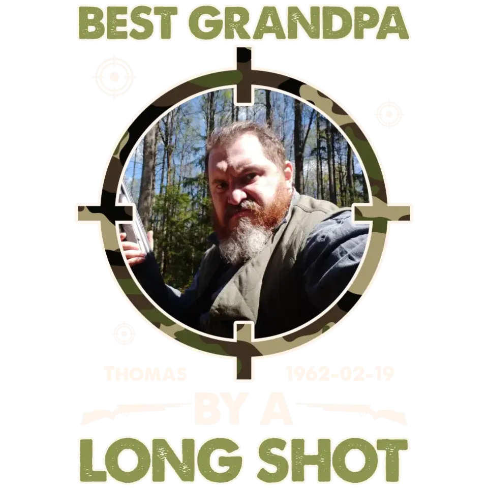 Best Grandpa By A Long Shot - Custom Photo - Personalized Gifts For Grandpa - Hoodie