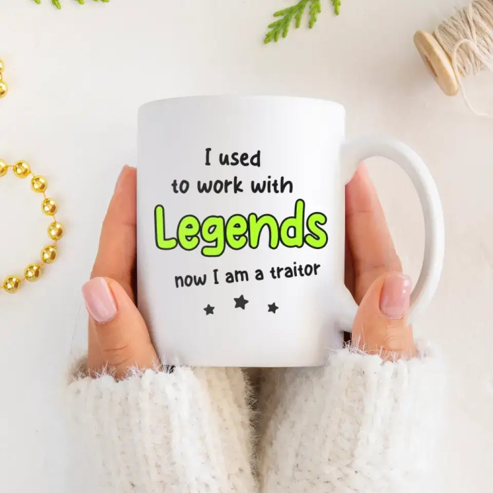 I Used To Work With Legends  - Custom Photo - Personalized Gifts For Grandpa - Mug