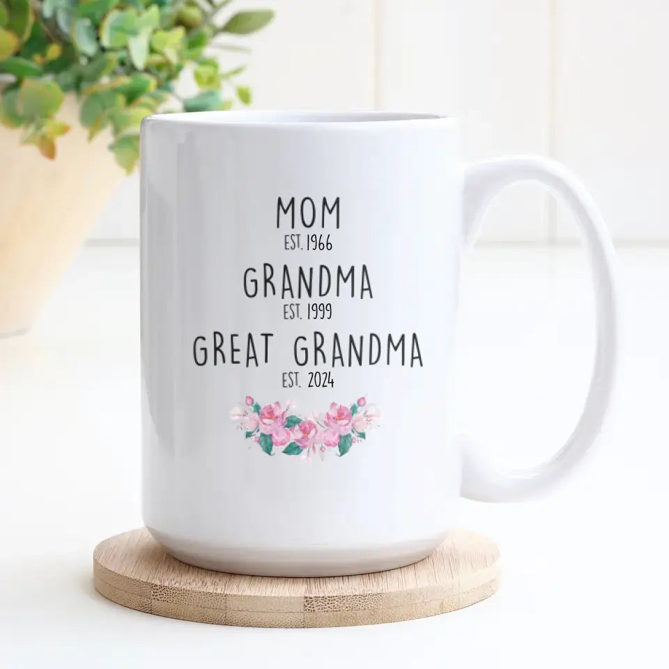 Great Grandma Mug Gift  - Personalized Gifts For Grandma - Mug