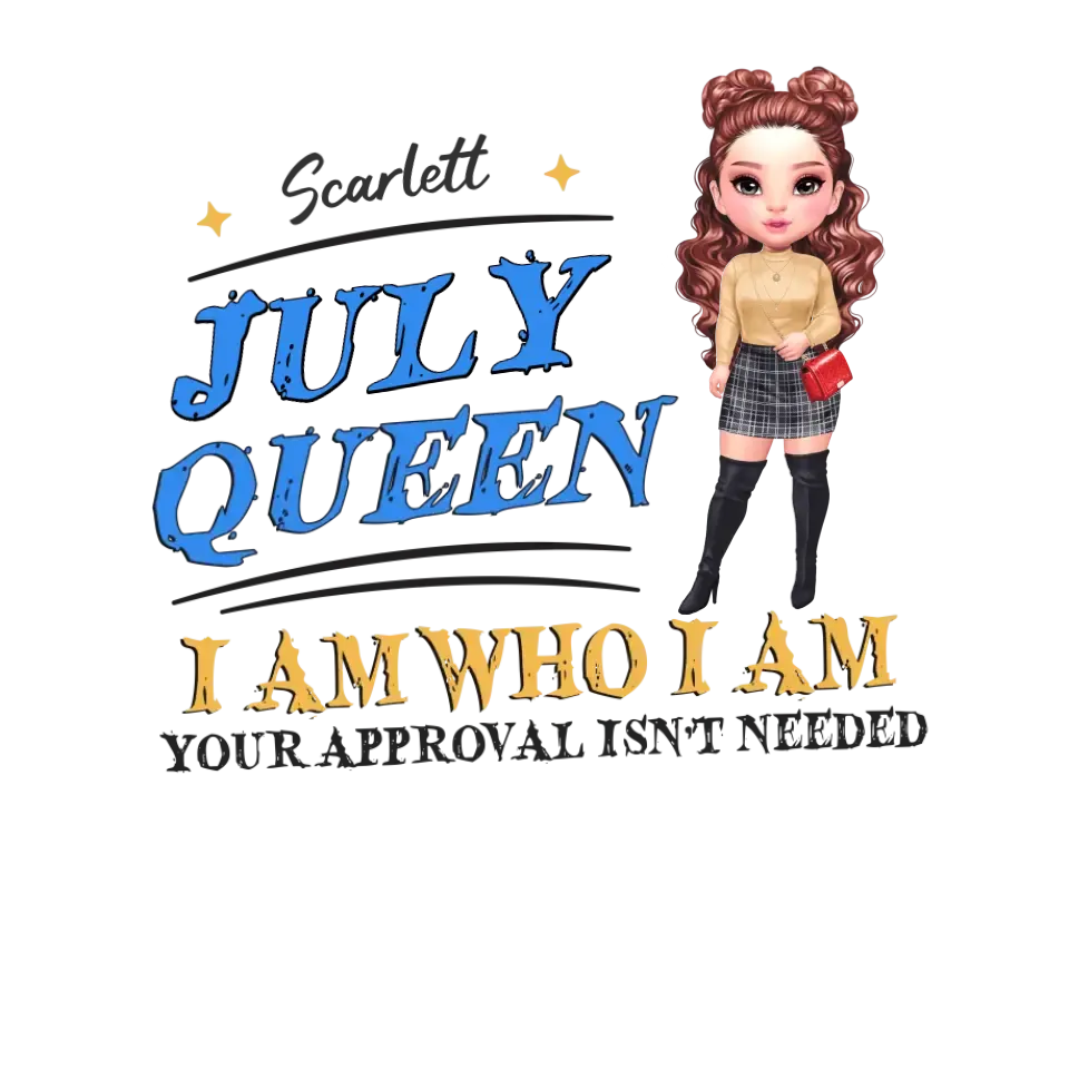 July Queen Birthday - Custom Month - Personalized Gifts For Her - Hoodie