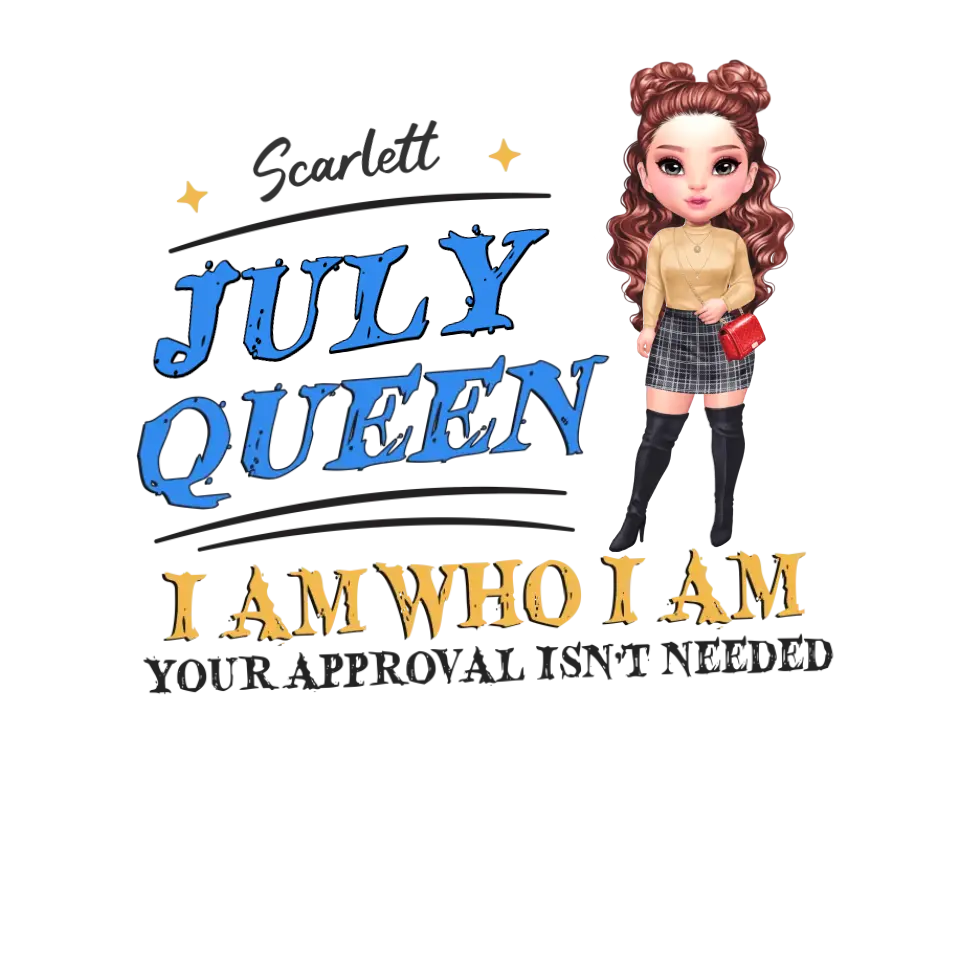 July Queen Birthday - Custom Month - Personalized Gifts For Her - Sweater