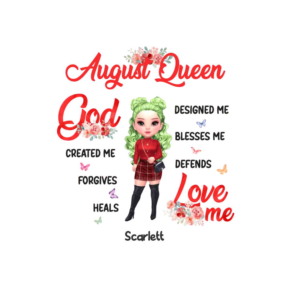 August Queen - Custom Month - Personalized Gifts For Mom - Sweater