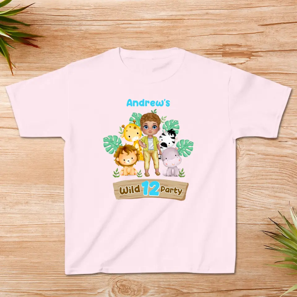 Wild Party - Custom Name - Personalized Gift For Son - Unisex Family T-Shirt