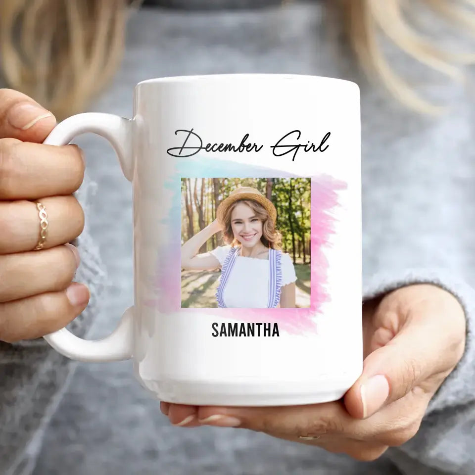 Stronger Than The Storm  - Custom Photo - Personalized Gifts For Her - Mug