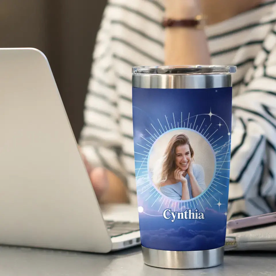 And God Said Let There Be - Custom Photo - Personalized Gifts For Her - 20oz Tumbler