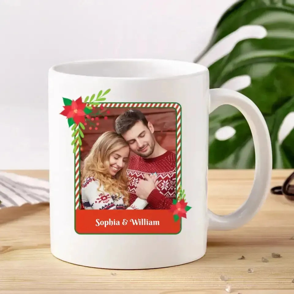 All I Want For Christmas - Custom Photo - Personalized Gifts For Couple - Mug