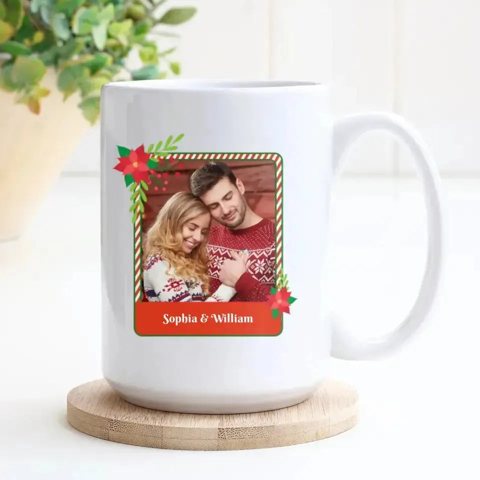 All I Want For Christmas - Custom Photo - Personalized Gifts For Couple - Mug