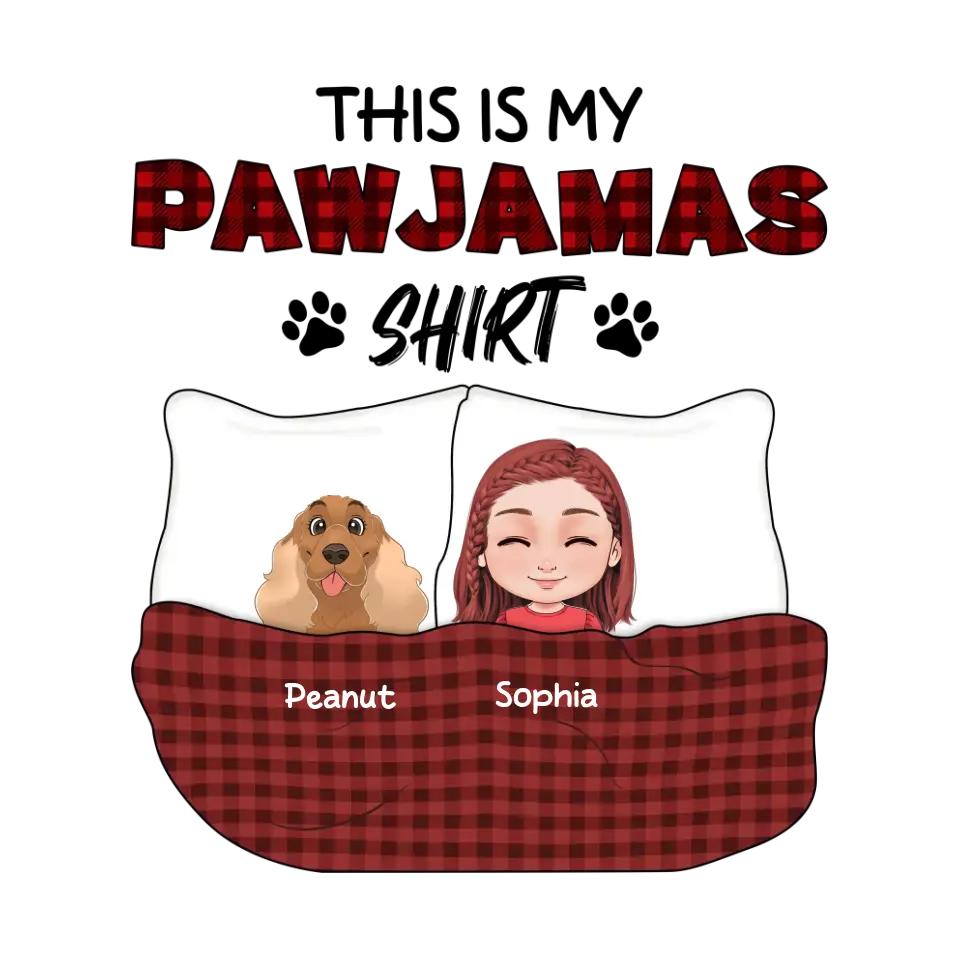 This Is My Pawjamas Shirt - Custom Pet - Personalized Gifts For Dog Lovers - Unisex Hoodie