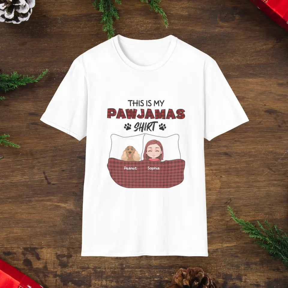 This Is My Pawjamas Shirt - Custom Pet - Personalized Gifts For Dog Lovers - Unisex Hoodie