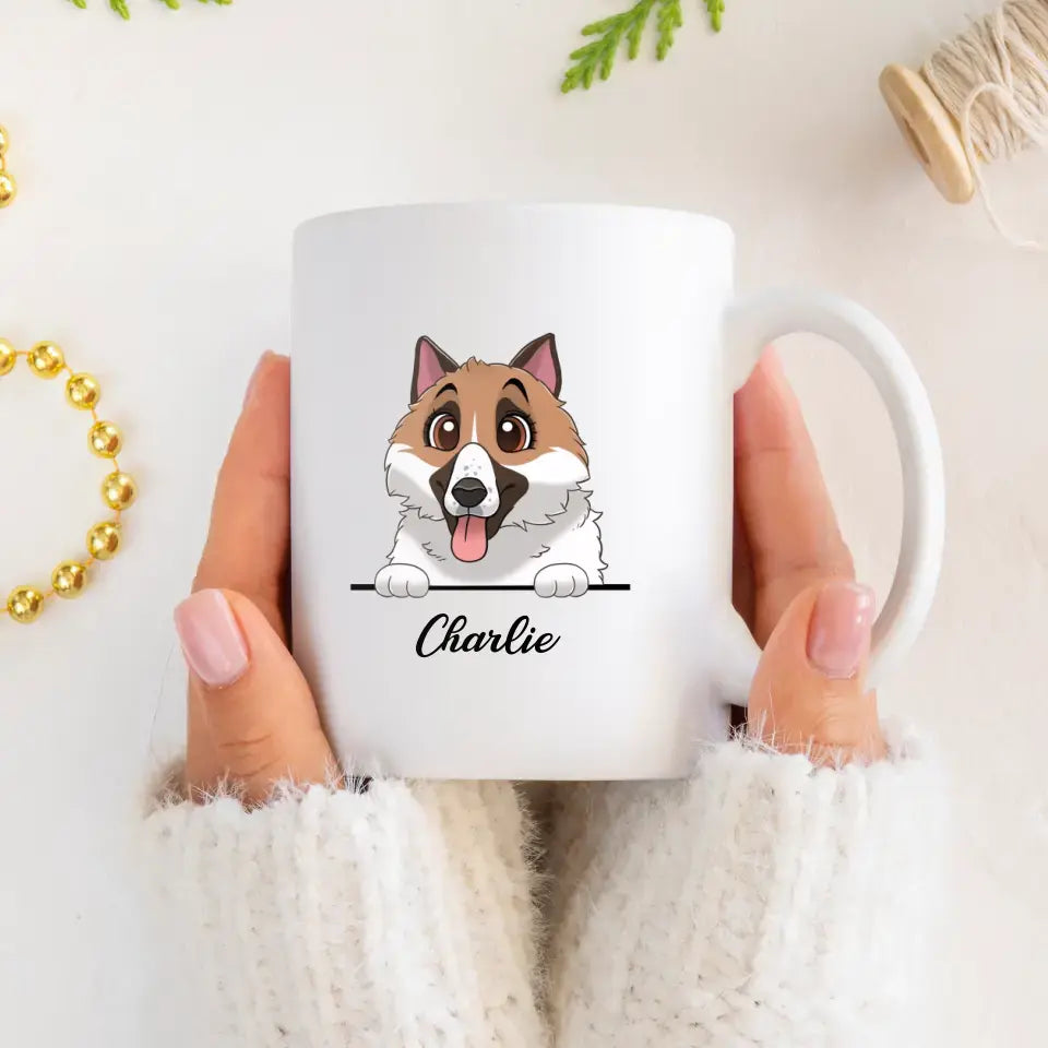 Merry Woofmas Hooman - Custom Name - Personalized Gifts For Dog Lovers - Mug