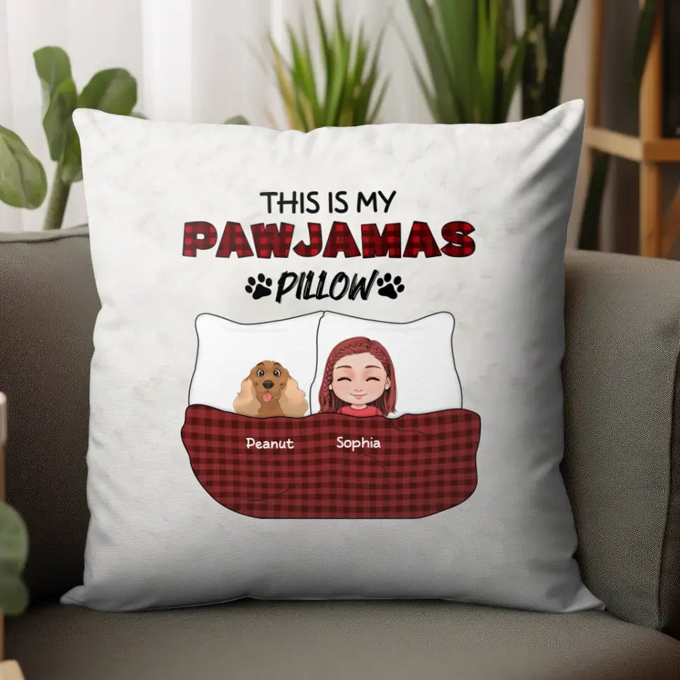 This Is My Pawjamas Pillow - Custom Pet - Personalized Gifts For Dog Lovers - Pillow