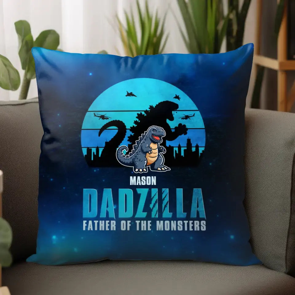 Father Of The Monsters - Personalized Gifts For Dad - Pillow