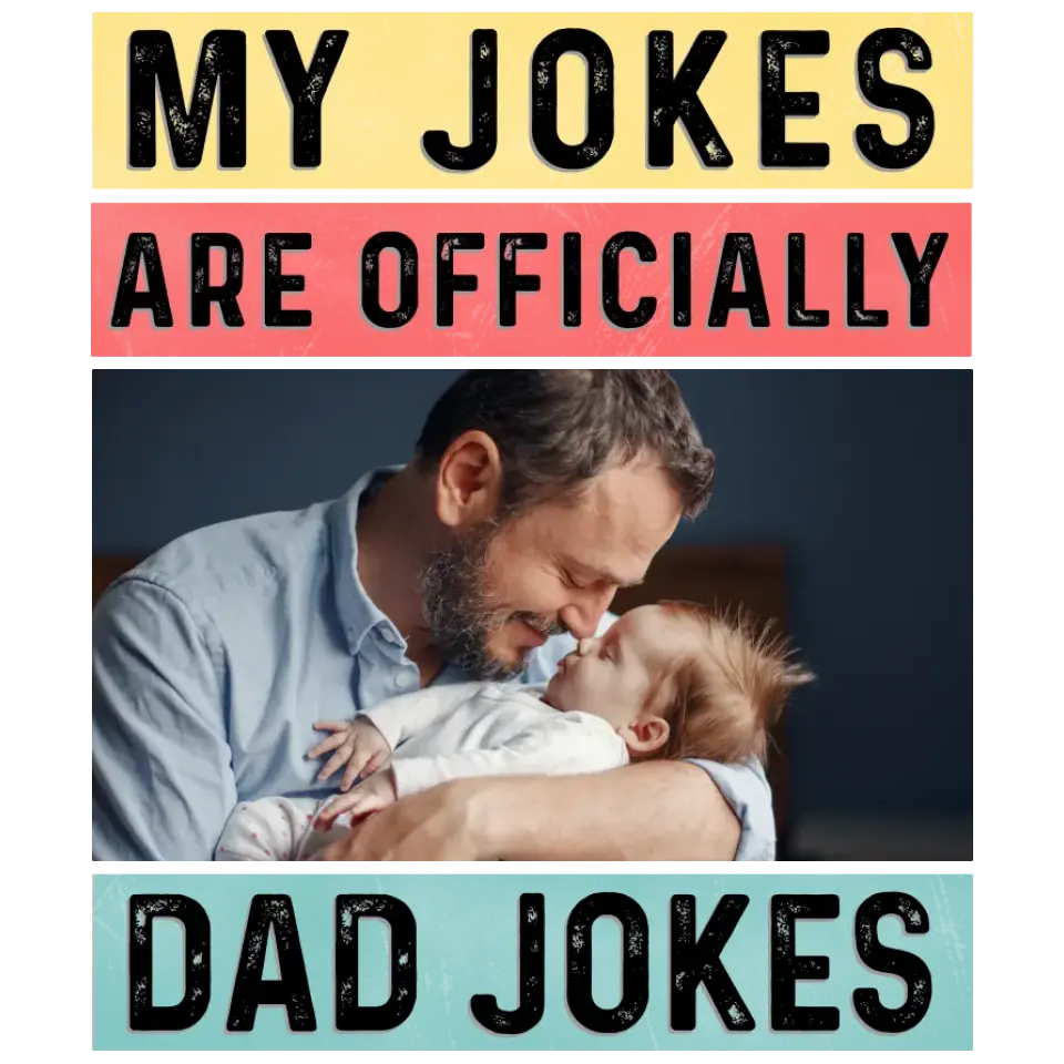 Dad Jokes - Custom Photo - Personalized Gifts For Dad - T-Shirt