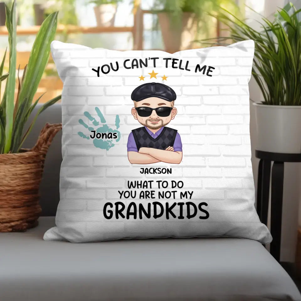 You Are Not My Grandkids - Personalized Gifts For Grandpa - Pillow