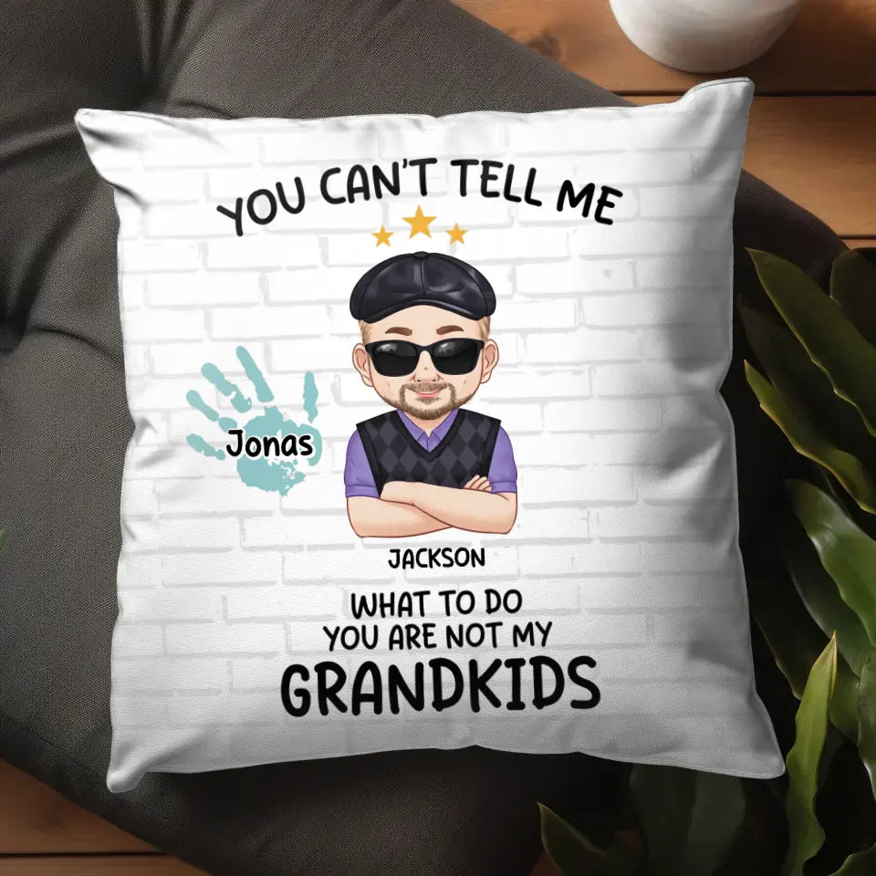 You Are Not My Grandkids - Personalized Gifts For Grandpa - Pillow