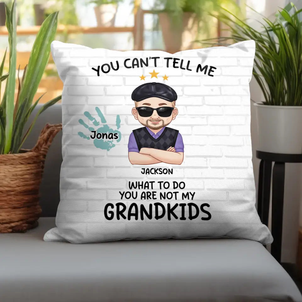 You Are Not My Grandkids - Personalized Gifts For Grandpa - Pillow