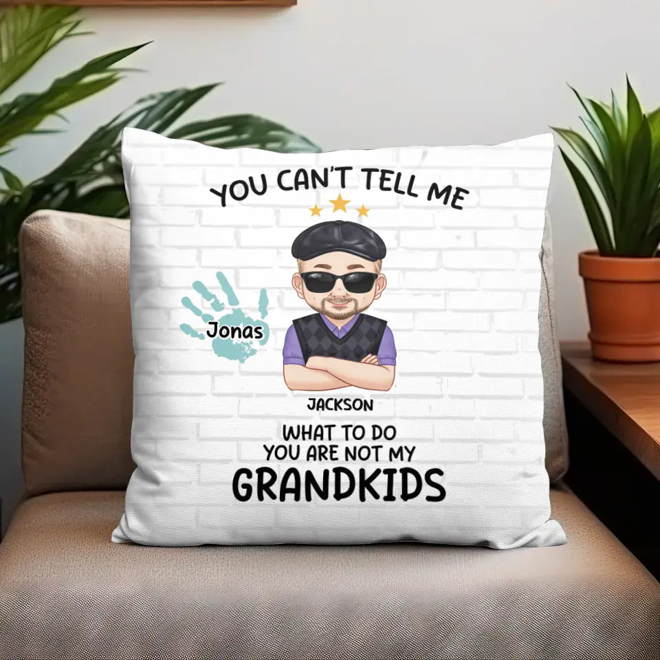 You Are Not My Grandkids - Personalized Gifts For Grandpa - Pillow