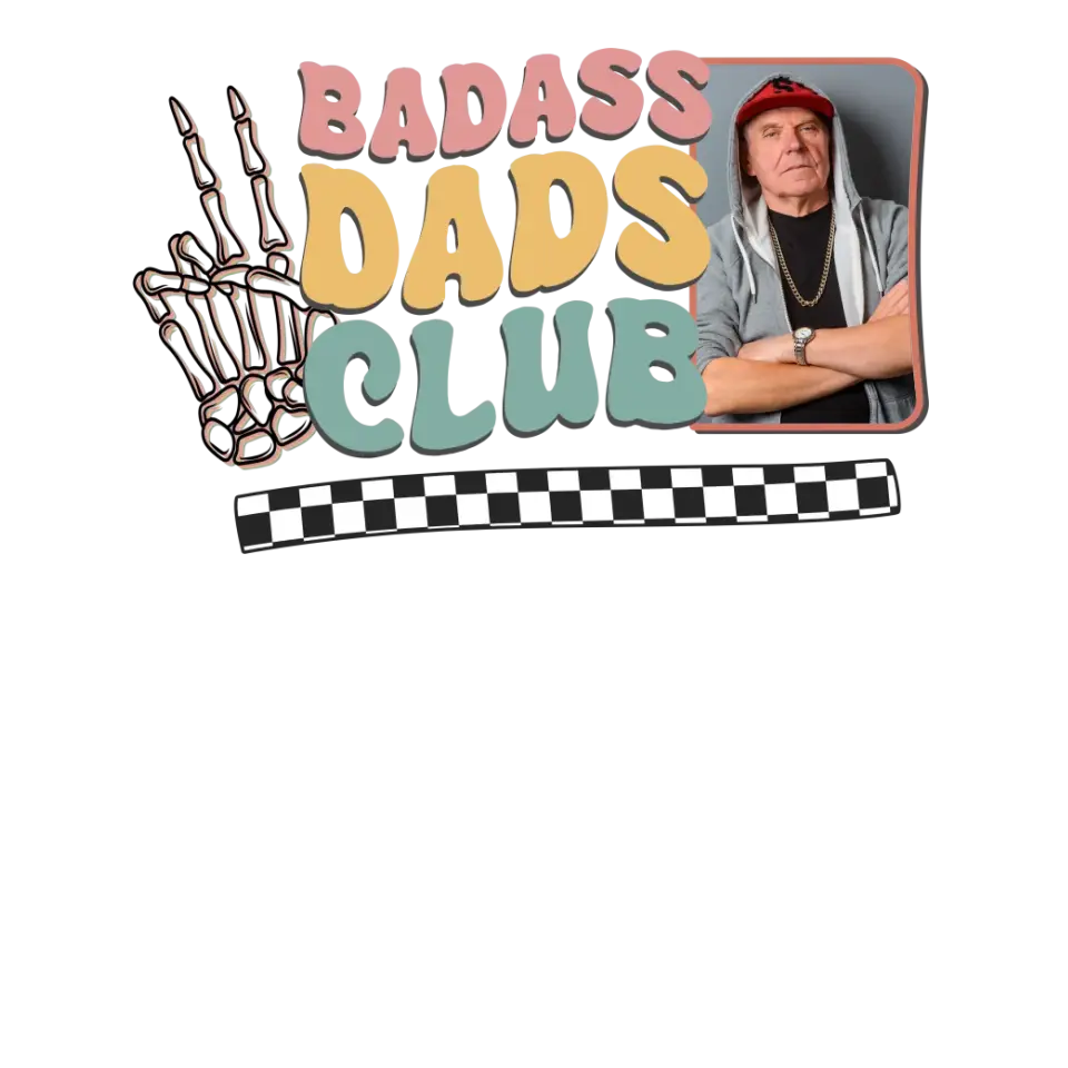 Badass Dads Club - Custom Photo - Personalized Gifts For Dad - Hoodie