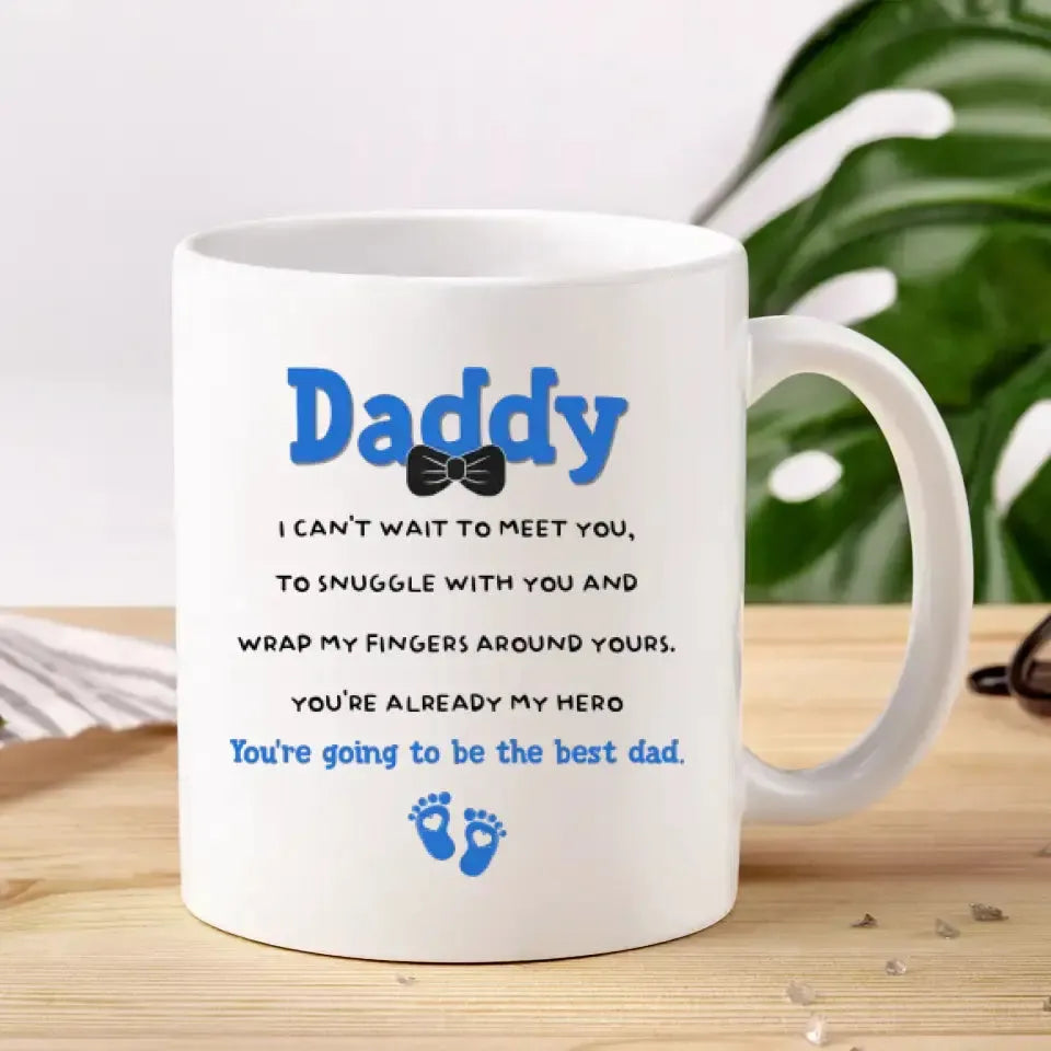 New Dad To Be - Custom Name - Personalized Gifts For Dad - Mug