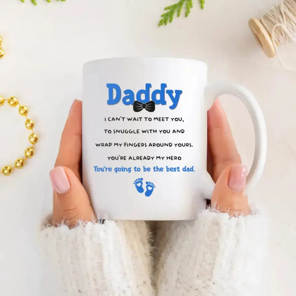 New Dad To Be - Custom Name - Personalized Gifts For Dad - Mug